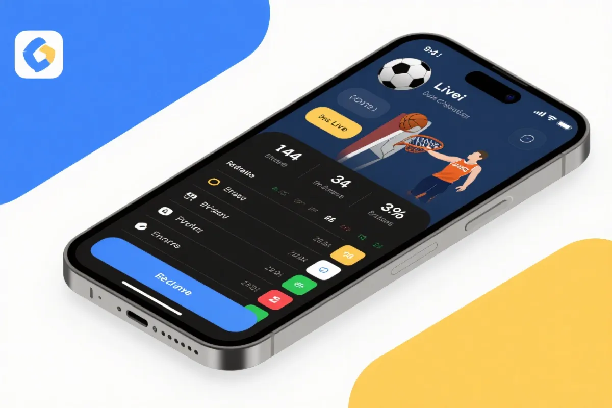 体育APP界面示意图